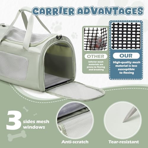 Extra-Large Cat Carrying Case Pet Dog Carrier Soft-Sided Cat Bag Airline - Image 3