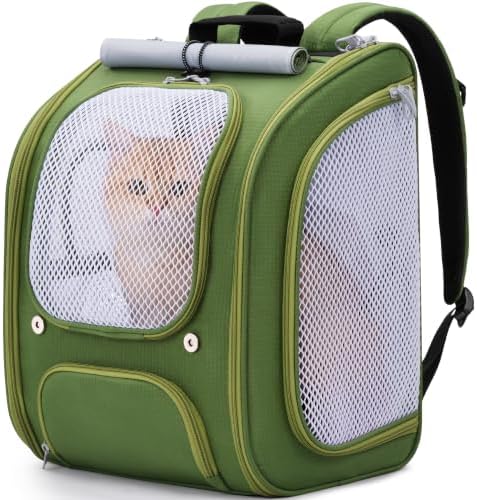 Pecute Cat Backpack Carrier, Spacious & Breathable Pet Backpack by pecute
