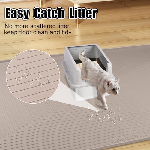Silicone Cat Litter Mat 50" x 36" Cat Mat - Image 4