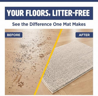 Muddy Mat® | Cat Litter Mat 19"x30", Litter Trapping Mat, Super Absorbent - Image 2