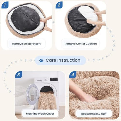 JOLLYVOGUE Calming Washable Dog Bed - Image 3