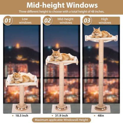 Fantasreen Window Perch Cat Hammock Tree 48", - Image 3