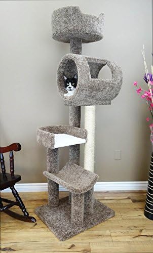 New Cat Condos 140003- Solid Wood Cat Climbing Tower Cat Tree by NewCatCondos