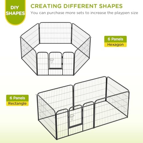 BestPet | Dog Playpen | 24", 6 Panels | Heavy Duty Metal Pet Exercise Pen - Image 4