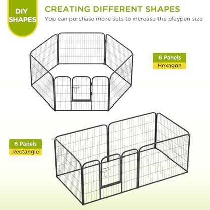 BestPet | Dog Playpen | 24", 6 Panels | Heavy Duty Metal Pet Exercise Pen - Image 4