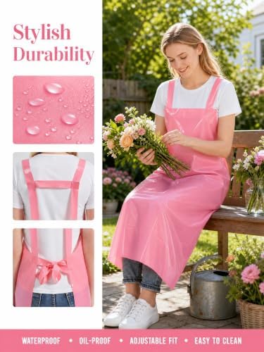 Molaxhome TPU Waterproof Apron Lightweight Oil-resistant Chef Apron - Image 4