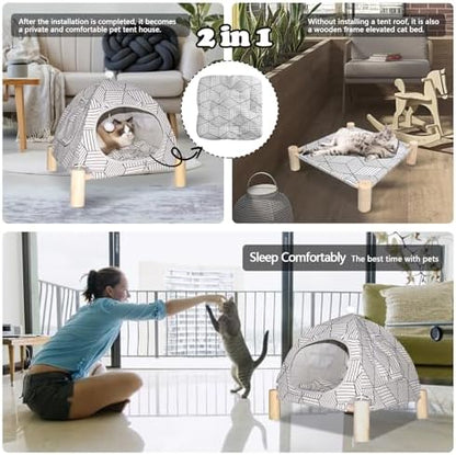 Elevated Pet Hammock Bed Tent House - Image 2