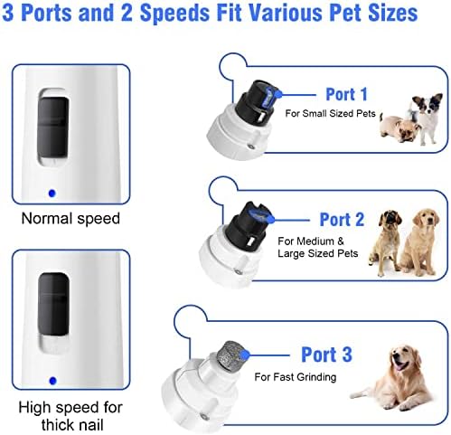 Casfuy Dog Nail Grinder with LED Light - Image 3