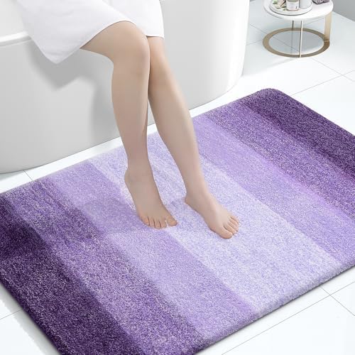 OLANLY Large Bathroom Rugs 44x32, Extra Soft Absorbent Microfiber Bath Rugs by OLANLY