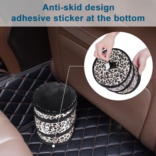 Car Trash Can, 2 Packs Mini Car Garbage Can, Collapsible Trash Bin - Image 5