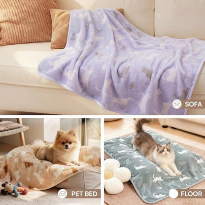 Luciphia 3 Pack Cute Cat Blankets Cozy Small Throw - Image 6