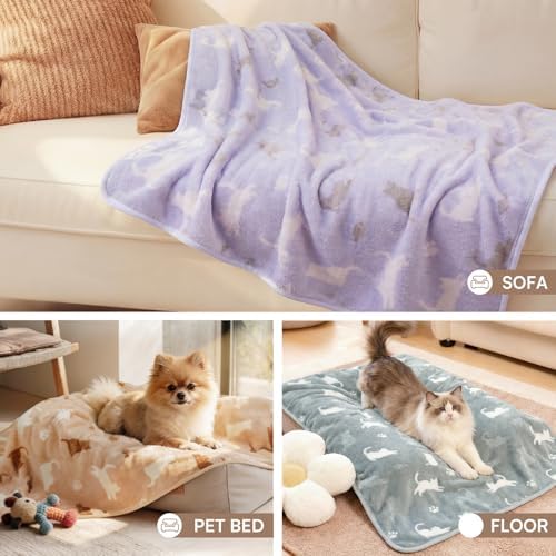 Luciphia 3 Pack Cute Cat Blankets Cozy Small Throw - Image 6