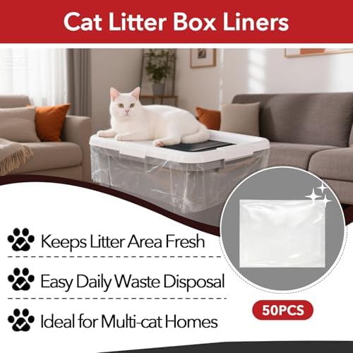 50 Pcs Thick Litter Box Liners Compatible - Image 2