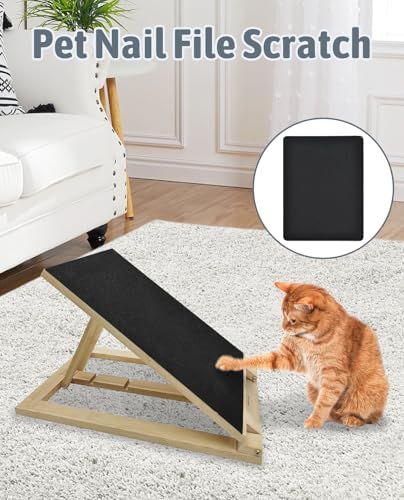 BNOSDM Cat Nail File Scratcher, 6 Pack Replaceable Stickyback Sandpaper - Image 6
