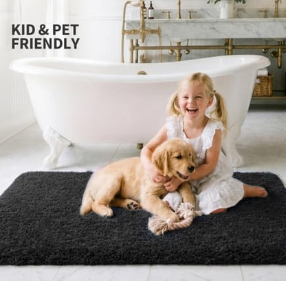 ILANGO Bathroom Rugs 36" × 24", Extra Soft Absorbent Microfiber Bath Rugs - Image 2