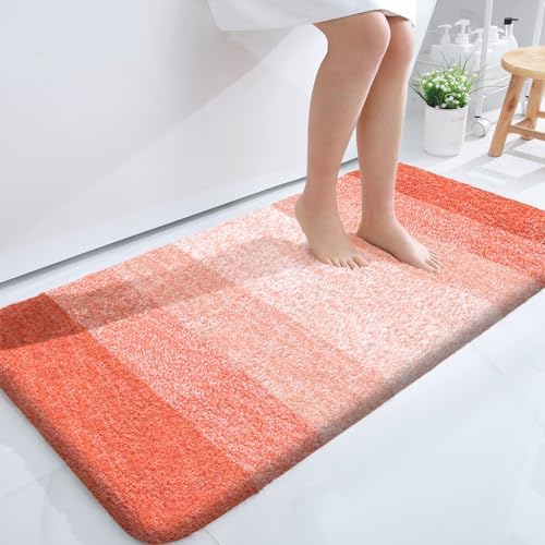 OLANLY Large Bathroom Rugs 50x30, Extra Soft Absorbent Microfiber Bath Rugs by OLANLY