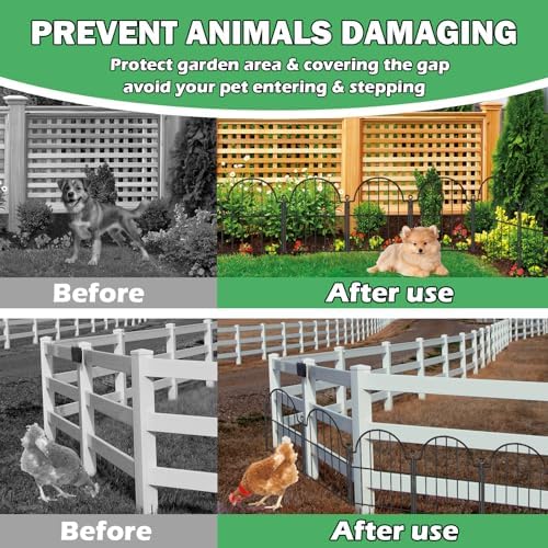 30 Pack Decorative Garden Fence, 17in x 32ft, - Image 4
