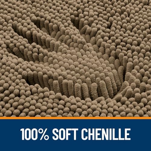 OLANLY Large Bathroom Rugs 47x32, Extra Soft Absorbent Chenille Bath Rugs - Image 3