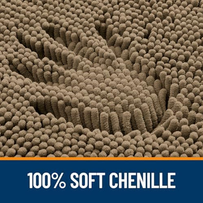 OLANLY Small Bathroom Rugs 24x16, Extra Soft Absorbent Chenille Bath Rugs - Image 3