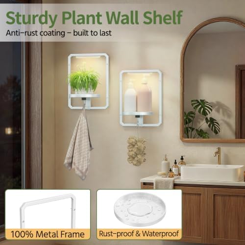 LASZOLA Plant Picture Frame Holder Shelf Wall - Image 6