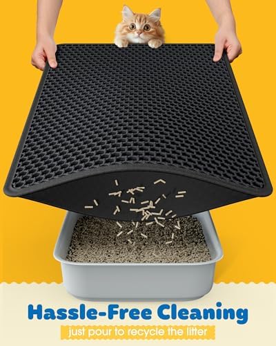 Powools Cat Litter Mat, 23.2 x 14.6 in, Waterproof - Image 4