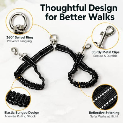 Double Dog Leash 360 Swivel Tangle Free - Image 6