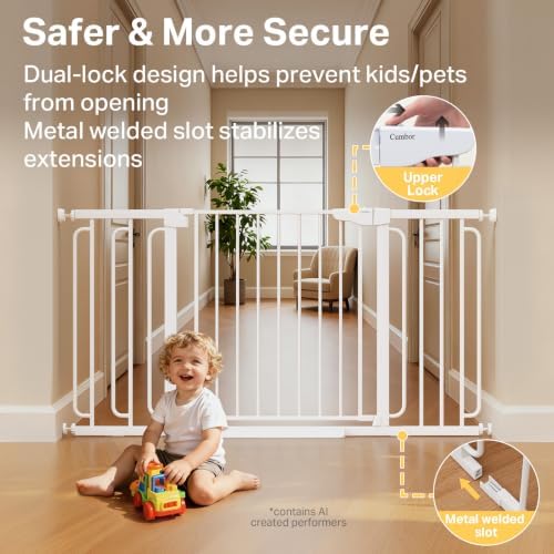 Cumbor 36.6-59" Extra Wide Baby Gate - Image 4