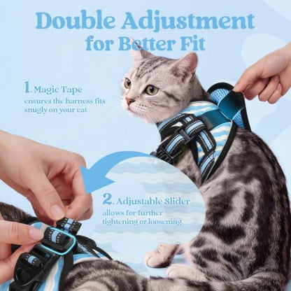 rabbitgoo Cat Harness and Leash Set, Step-in Soft Vest - Image 2