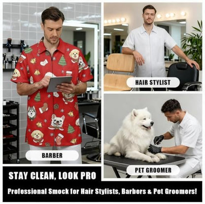 Funny Print Barber Jackets & Smocks - Image 6