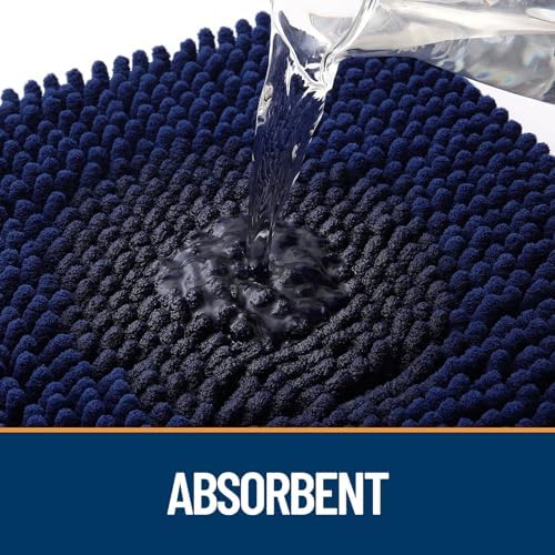 OLANLY Dog Door Mat for Muddy Paws 54x24, Super Absorbent Chenille Mud Mat - Image 3