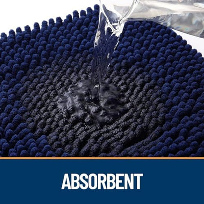 OLANLY Dog Door Mat for Muddy Paws 36x24, Super Absorbent Chenille Mud Mat - Image 3