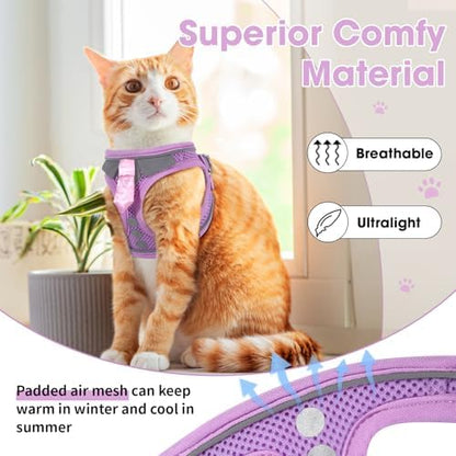 Cat Harness and Leash Set for Walking Escape Proof Vest for Kitten - Image 4