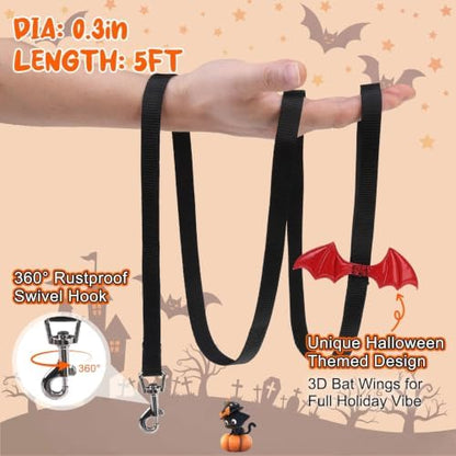 BEAUTYZOO Halloween Dog Harness Medium Sized and Leash Set, No Pull Pet Vest - Image 5
