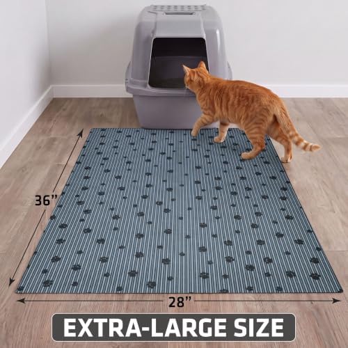Drymate Cat Litter Box Mat Litter Trapping Mat Dark Grey, 28x36 XL - Image 5