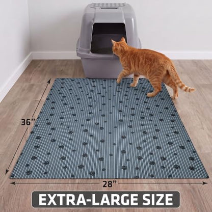 Drymate Cat Litter Box Mat Litter Trapping Mat Dark Grey, 28x36 XL - Image 5
