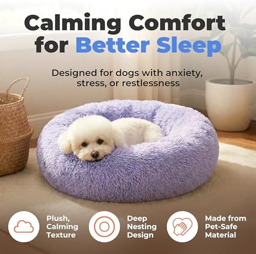 Best Pet Supplies Round Calming Dog Bed - Image 2