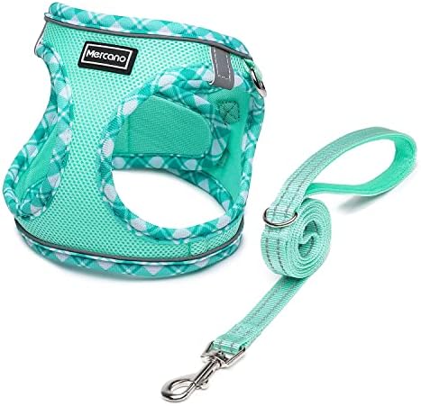 Mercano Soft Mesh Dog Harness and Leash Set, Step-in Reflective Breathable by Unknown