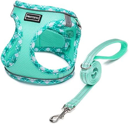 Mercano Soft Mesh Dog Harness and Leash Set, Step-in Reflective Breathable by Unknown