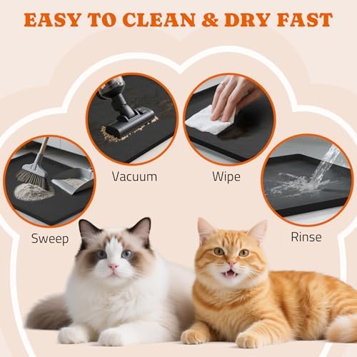 Pawtners Silicone Cat Litter Mat 34 x 22 in, 2 Pack - Image 6
