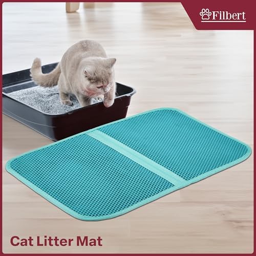 Filbert Cat Litter Mat, Foldable Cat Litter Mat, 23.6"x 14.8", Honeycomb Design - Image 7