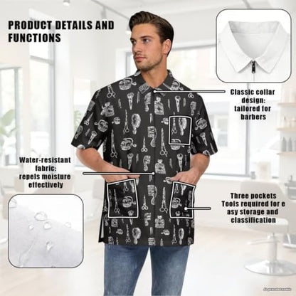 Funny Print Barber Jackets & Smocks - Image 5