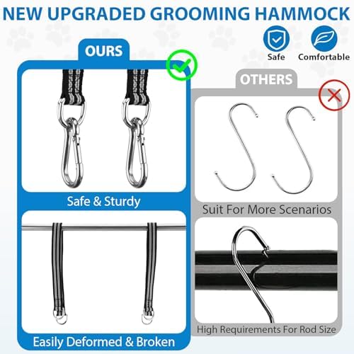 Pet Grooming Hammock Harness for XL Large Dogs Nail Trimming, Dog Sling for - Image 3