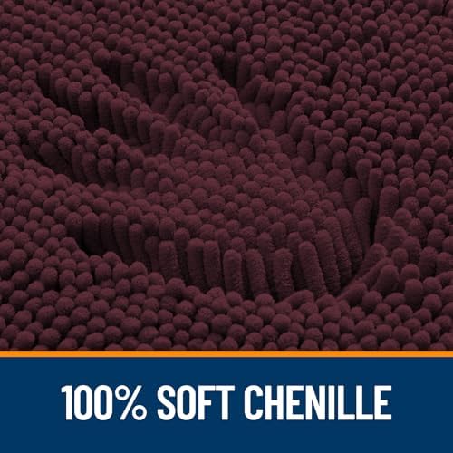 OLANLY Small Bathroom Rugs 30x18, Extra Soft Absorbent Chenille Bath Rugs - Image 3