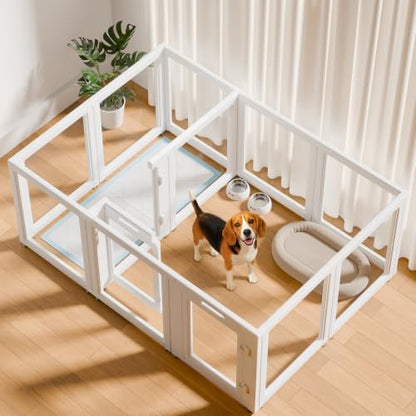 EVERFRONT Clear Acrylic Dog Playpen by Everfront