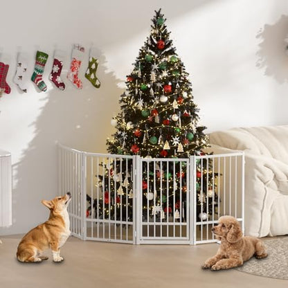 SNUOWU Full Metal Freestanding Dog Gate - Image 2