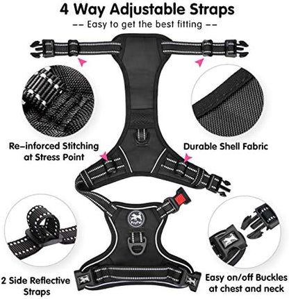PoyPet Dog Harness Large, No Pull Vest - Image 4