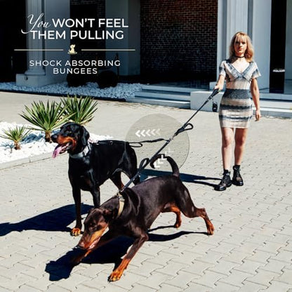 Premium Double Leash for Two Dogs, Medium & Large Breeds - Image 3