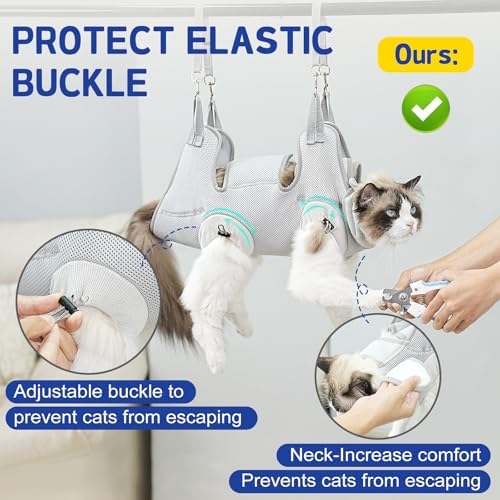 Supet Cat Grooming Hammock Harness - Image 3