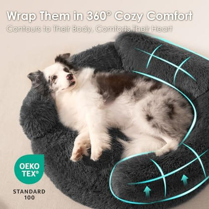 EHEYCIGA 26" Calming Donut Dog Bed - Image 4