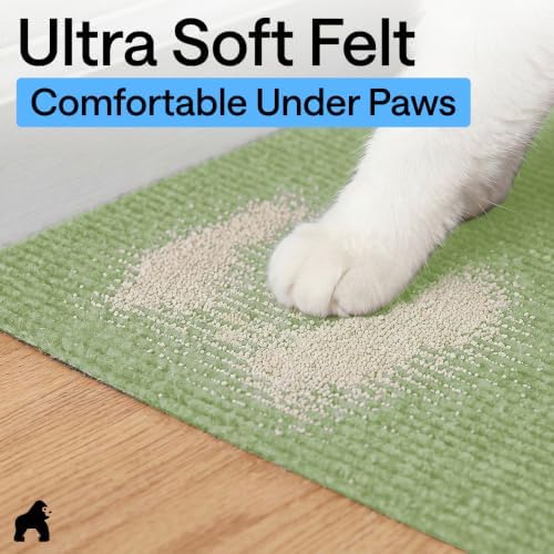 GORILLA GRIP Cat Litter Box Mat, Soft Felt Scatter Catcher - Image 5